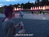 Cute Hot Teen Doing Public Blowjob, Cum In Mouth And Swallow Cum