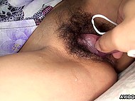 Japanese Experiences Unbearable Sexual Pleasure When Boy Thrusts His Organ Into Her Hairy Pussy